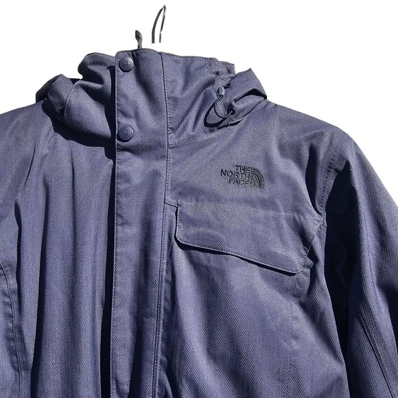 The North Face Get Down HyVent 550 Insulated Hooded Jacket Coat Large Purple - Picture 6 of 16